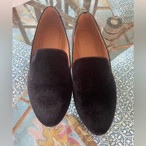 Black Velvet Loafers J. Crew
